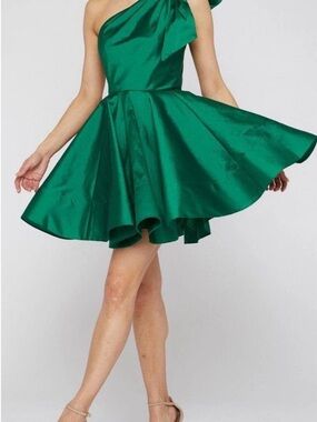 Terani Couture - 2012P1255 Bow Ornate A-Line Dress